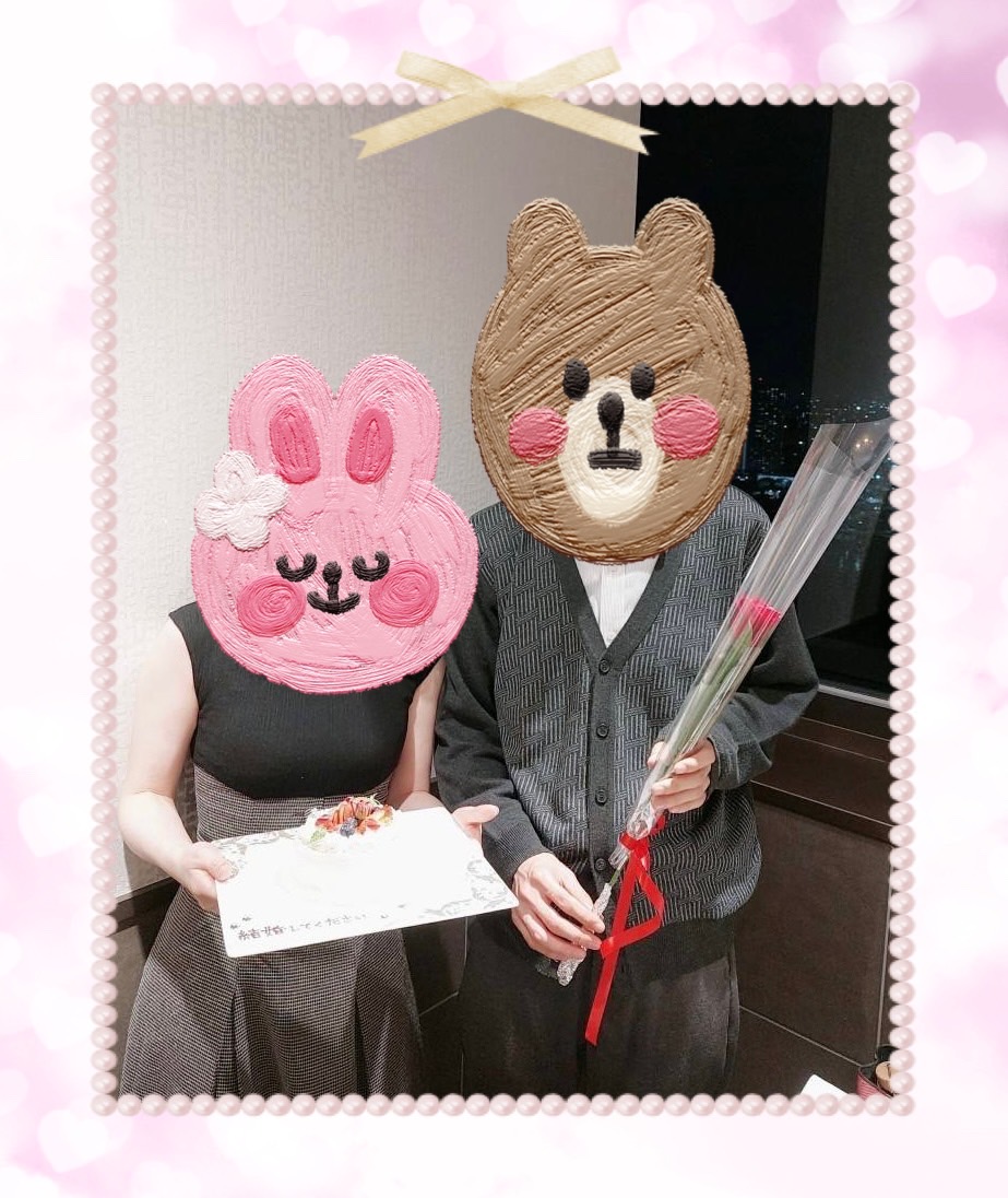 32歳男性と37歳女性のご成婚