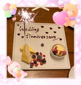 ご成婚者さんと結婚記念日のお祝い会♡