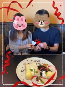 29歳女性会員さん、ご成婚お祝い会♡