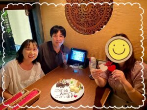 ３９歳女性会員さん、ご成婚お祝い会♡